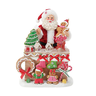 Enesco Possible Dreams Santa Figurine, Ginger All the Way! (6016490)
