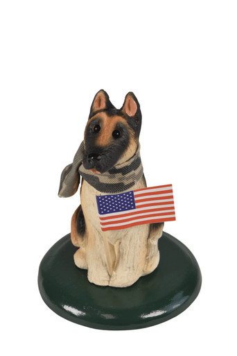 Byers' Choice Dog, German Shepherd with Flag (614MB)