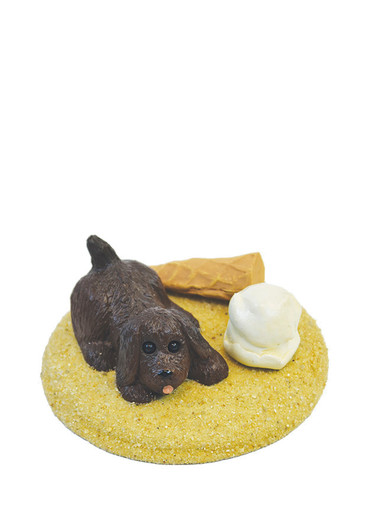 Byers' Choice Dog, Puppy with Ice Cream (615P)