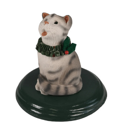 Byers' Choice Cat, Silver Tabby (617H)