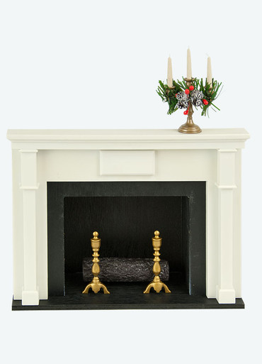 Byers' Choice Decorated Fireplace Figurine (629A)