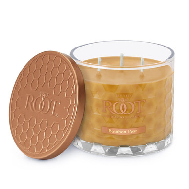 Root 3-Wick Honeycomb Candle - Bourbon Pear (6313380)