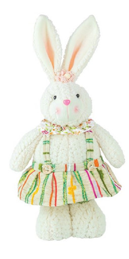 Hanna's Handiworks Fluffy Folk Bunny Stander - Girl (65255GIRL)