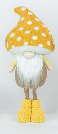 Hanna's Handiworks Pastel Hatshroom Gnome Stander - Yellow (65270YLW)