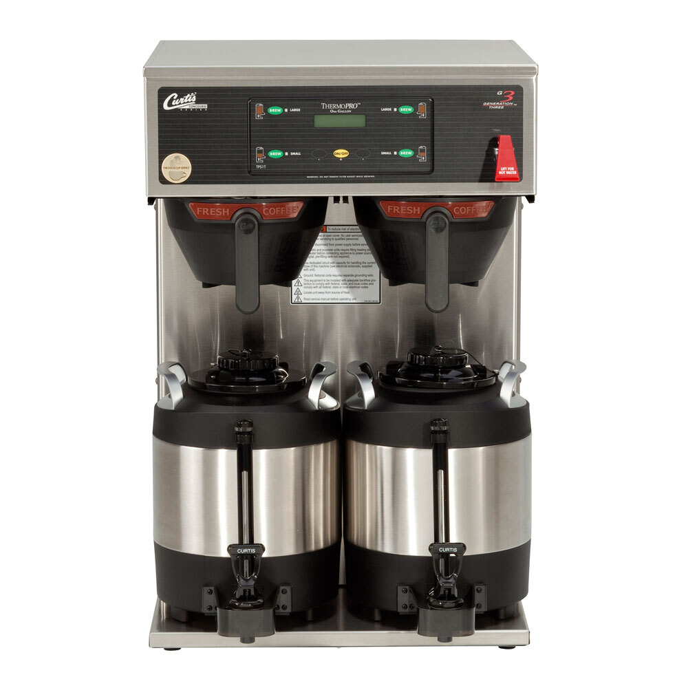 Curtis TP1T19A1000 ThermoPro Twin 2 Gallon Coffee Brewer - 220V, 3 Phase