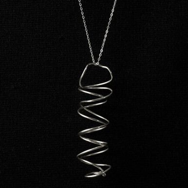 Village Designs Springerlee Nora Sterling Silver Spiral Necklace