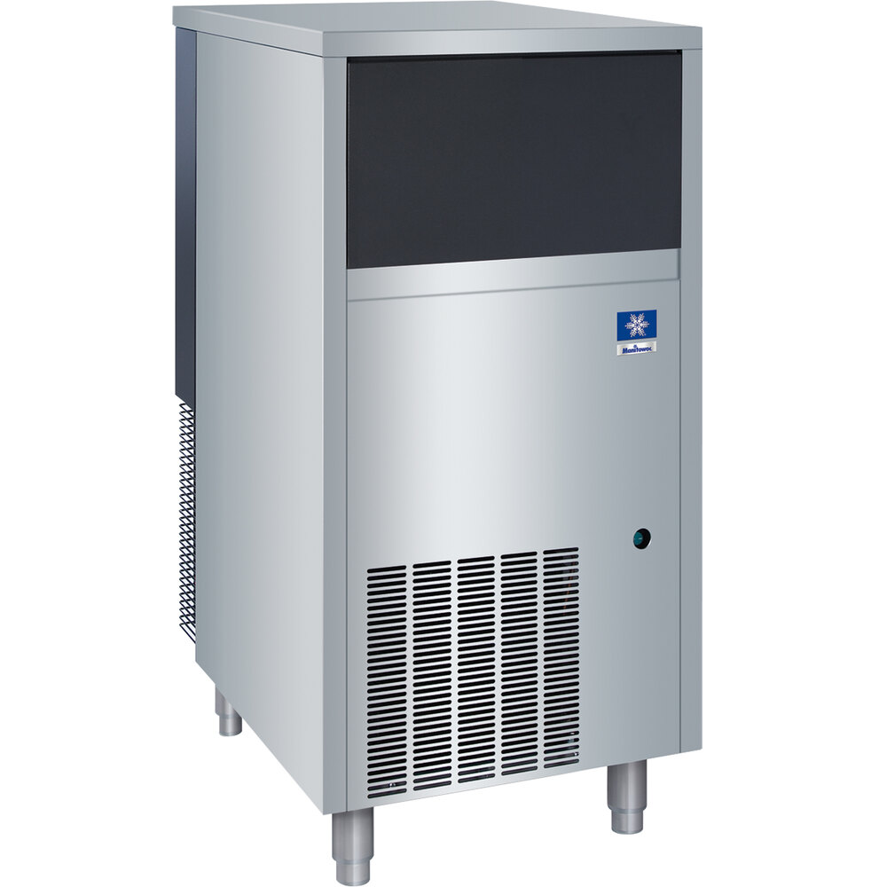 Manitowoc UFF0200A 19 3/4" Air Cooled Undercounter Flake Ice Machine with 60 lb. Bin - 191 lb.