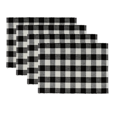 Design Imports Placemat, Farmhouse Buffalo Check - Set of 4 (751457)