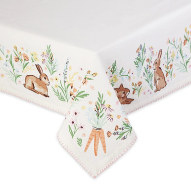 Design Imports Tablecloth, Spring Bunny Hop - 60x 84" (755691)