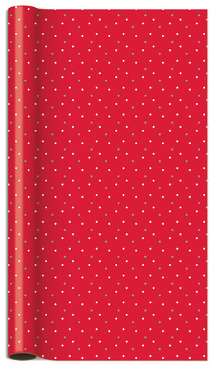 The Gift Wrap Company Jumbo Roll Wrap, Merry Dot (76-191642)