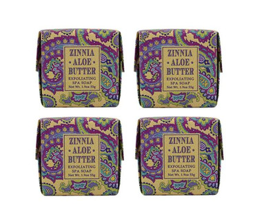 Greenwich Bay 1.9oz Soap, Zinnia & Aloe - Set of 4 (R5H024)