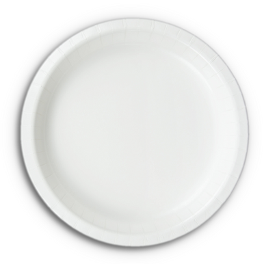 CEG Paper Lunch Plates, White (79000B)
