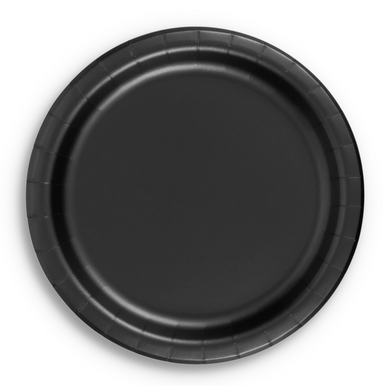 CEG Paper Lunch Plates, Black Velvet (79134B)