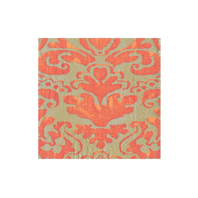 Caspari Paper Luncheon Napkins, Palazzo Coral- 2 Packs (7969L)