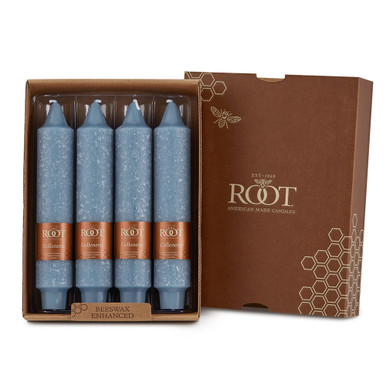 Root Timberline Collenette Candles 7", Williamsburg Blue - Set of 4 (597433)