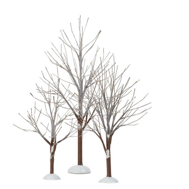 Department 56 Village Accessories, First Frost Trees - Set of 3 (800007)