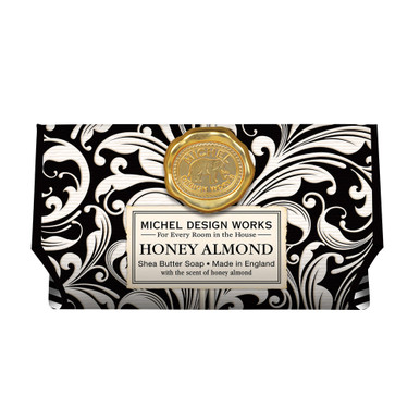 Michel Design Works Large Bath Soap Bar, Honey Almond (802182)