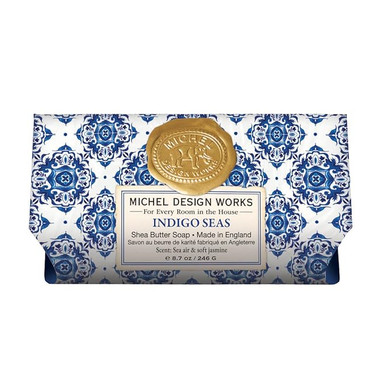 Michel Design Works Large Bath Soap Bar, Indigo Seas (802438)