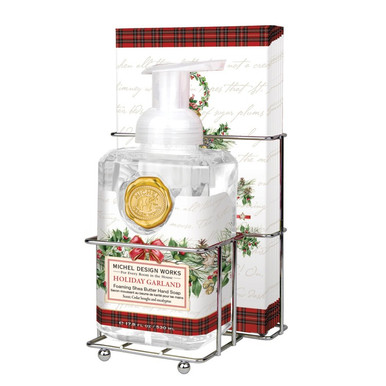 Michel Design Works Foaming Hand Soap & Napkin Set - Holiday Garland (809446)