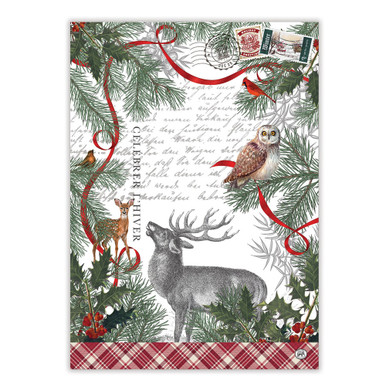 Michel Design Works Kitchen Towel, Winter Woodland (810425)