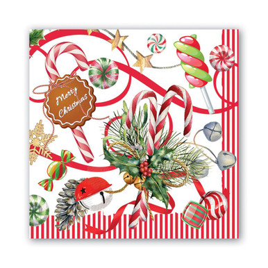 Michel Design Works Paper Luncheon Napkins, Peppermint - 2 Packs (817347)