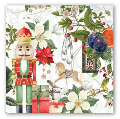 Michel Design Works Paper Luncheon Napkins, Nutcracker Suite - 2 Packs (817426)