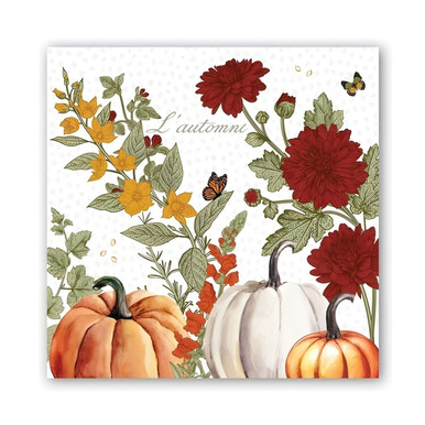 Michel Design Works Paper Beverage Napkins, Pumpkin Delight - 2 Packs (814427)