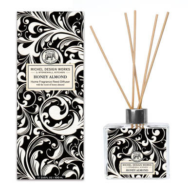 Michel Design Works Home Fragrance Reed Diffuser, Honey Almond (823182)
