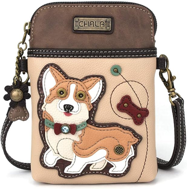 Chala Cell Phone Crossbody Bag, Corgi Ivory (827CG0)
