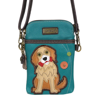 Chala Cell Phone Crossbody Bag, Retriever Turquoise (827GV7)