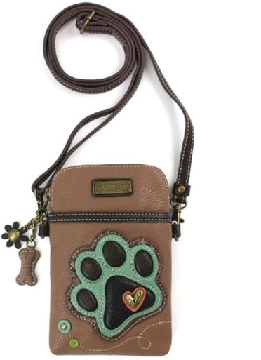 Chala Cell Phone Crossbody Bag, Paw Print (827PP3)