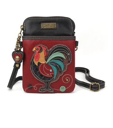 Chala Cell Phone Crossbody Bag, Rooster Burgundy (827RT9)