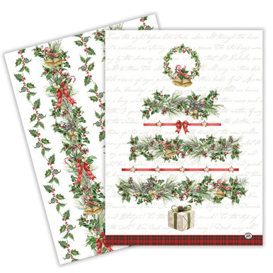 Michel Design Works Holiday Garland Kitchen Towels, 2 Pack (830446)