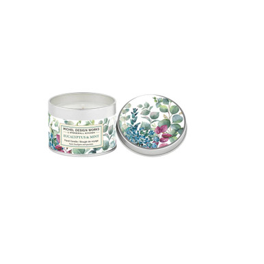 Michel Design Works Travel Candle, Eucalyptus Mint (849365)