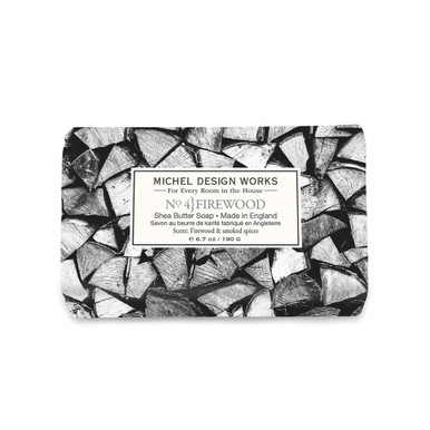 Michel Design Works Medium Bath Soap Bar, Firewood (858430)