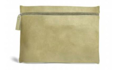 Burano Flat Cosmetic Bag, Dill