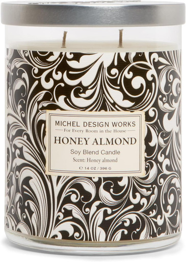 Michel Design Works Honey Almond Medium Tumbler Candle, 14 oz (880182)
