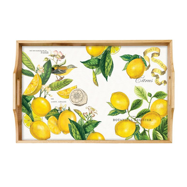 Michel Design Works Lemon Basil Wood Tray (884008)