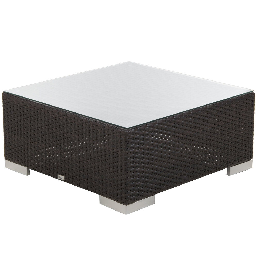 BFM Seating Aruba Java Wicker Coffee Table