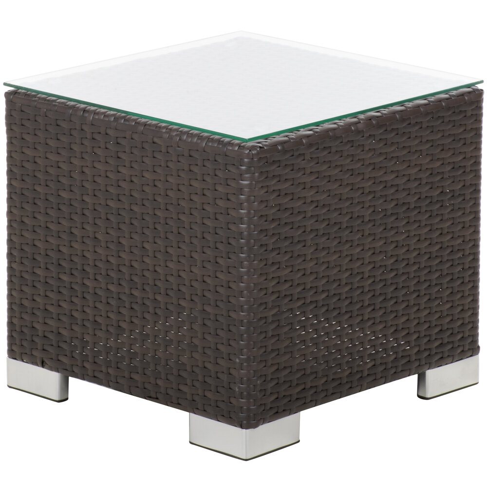 BFM Seating Aruba Java Wicker End Table