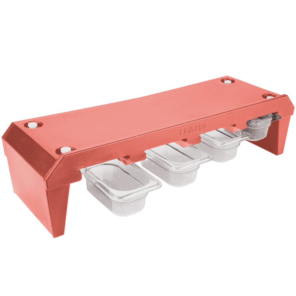 Cambro 730CONRK189 Mahogany Cambar® Condiment Rack