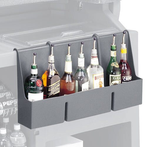 Cambro 730SR191 Granite Gray 7-Bottle Cambar® Speed Rail