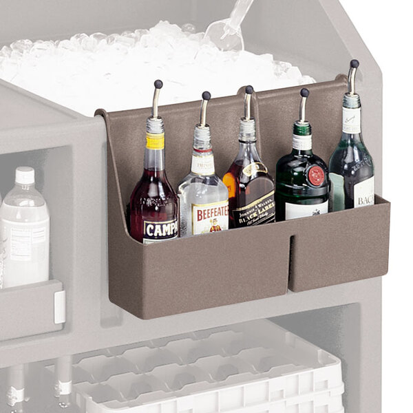 Cambro BAR54SR194 Granite Sand 5-Bottle Cambar® Speed Rail