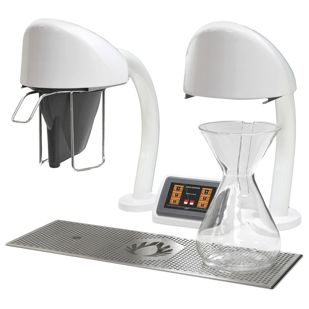 Curtis SERA2W Seraphim White Single Cup Coffee Brewer - 110/220V