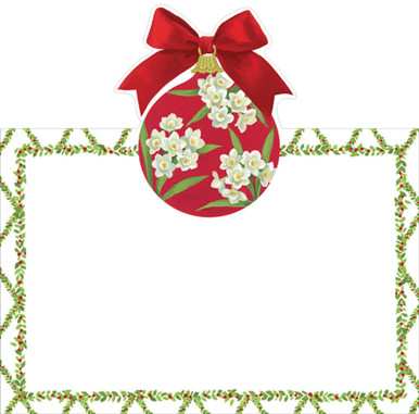 Caspari Die-Cut Place Cards, Ornament And Trellis - 2 Packs (92910P)