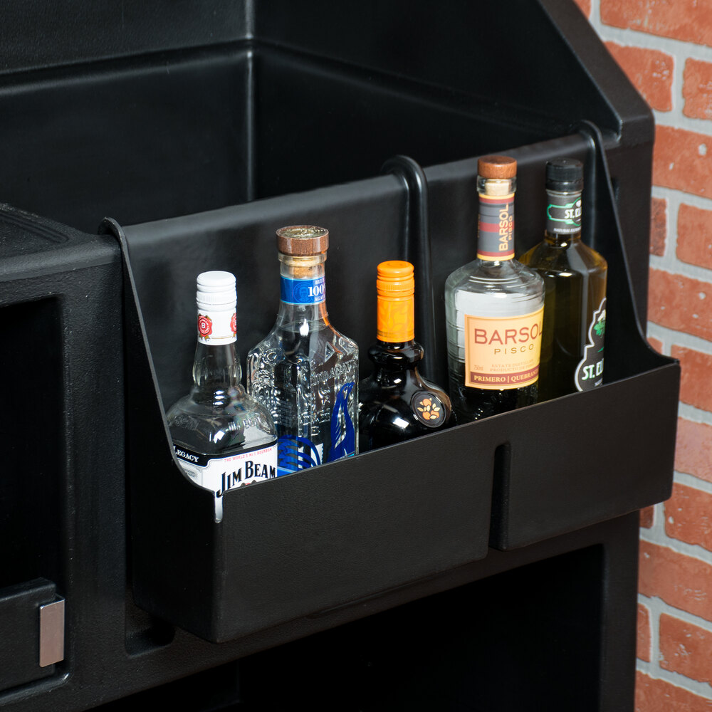 Cambro BAR54SR110 Black 5-Bottle Speed Rail