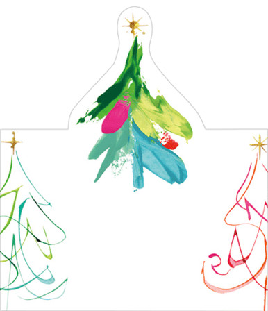 Caspari Die-Cut Place Cards, Pop Christmas - 2 Packs (93907P)