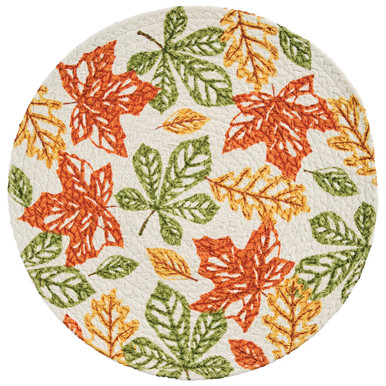 Park Designs 15" Braided Placemat, Fall Leaves - Set of 4 (9572-010)
