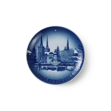 Bing & Grøndahl Christmas Plate, 2023 - Christmas In Roskilde (1066056)