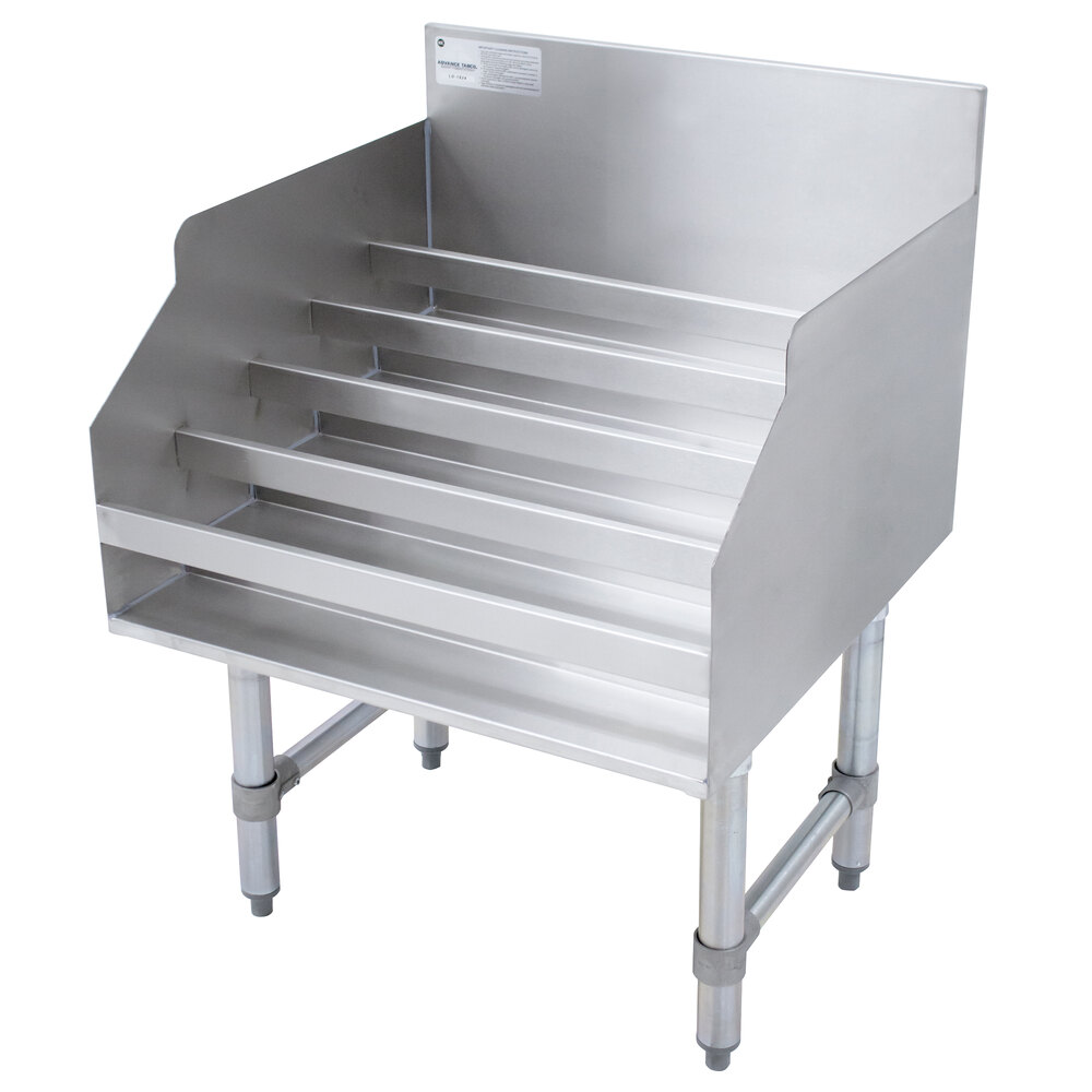 Advance Tabco LD-1818 Stainless Steel Liquor Display Rack - 18" x 23"